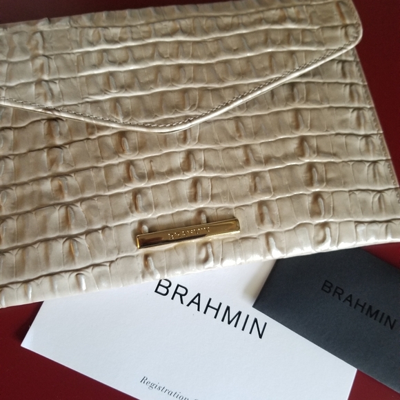 Brahmin Jayden Tote Warm Grey La Scala Set NWT - Picture 4 of 16